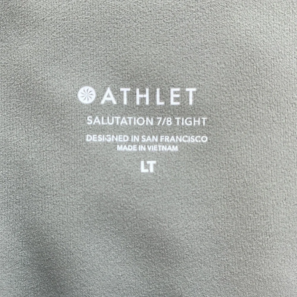 ATHLETA Women’s Salutation Stash 7/8 Tight Sage Green Yoga Running Pant LT - Picture 8 of 11